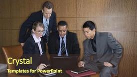  Presentation with lawyer - Beautiful presentation theme featuring diversity lawyer - ethnically diverse group of businessmen backdrop and a tawny brown colored foreground