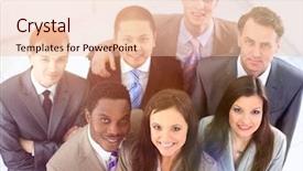  Presentation with team business top view - Slide deck enhanced with diversity lawyer - view from the top is background and a lemonade colored foreground