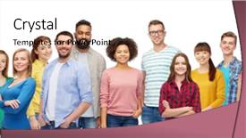  Presentation with diversity women - Slides having diversity race ethnicity and people background and a lemonade colored foreground