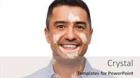  Presentation with diversity - PPT theme featuring diversity-skin-pigmentation-and-people background and a coral colored foreground