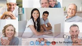  Presentation with social isolation - PPT layouts having divided-computer-screen-showing-multi background and a coral colored foreground