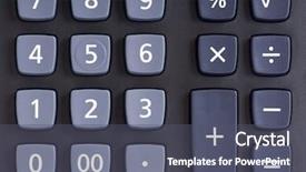  Presentation with black kids and technology - PPT theme with divided equally - big black calculator - keypad background and a dark gray colored foreground