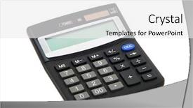  Presentation with business calculator - Audience pleasing slide set consisting of caribbean reef shark carcharhinus perezii with pilot fish backdrop and a navy blue colored foreground