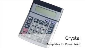  Presentation with floral border over white - Audience pleasing theme consisting of divided equally - photo of one calculator backdrop and a white colored foreground