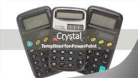  Presentation with vintage - Cool new PPT theme with divided equally - three old vintage calculators backdrop and a  colored foreground