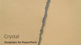  Presentation with earth - PPT theme featuring divided-paper-background-in-earth background and a coral colored foreground