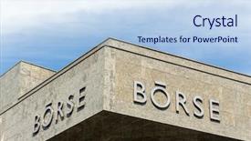  Presentation with online stock market - Colorful theme enhanced with dividend - switzerland zurich stock market view backdrop and a sky blue colored foreground