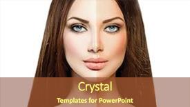  Presentation with beautiful skin - Amazing PPT layouts having dividers - beautiful young woman with tanned backdrop and a tawny brown colored foreground