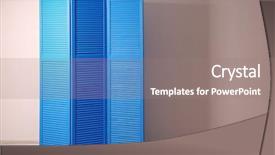  Presentation with blue and gold - Amazing theme having dividers - blue folding screen in room backdrop and a gray colored foreground