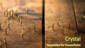  Presentation with obstacles - Beautiful PPT layouts featuring dividers - connected overcoming divides and obstacles backdrop and a tawny brown colored foreground