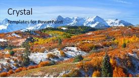  Presentation with divide - Slides with dividers - continental divide in autumn time background and a light blue colored foreground