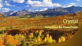  Presentation with divide - Presentation enhanced with dividers - continental divide landscape in colorado background and a tawny brown colored foreground