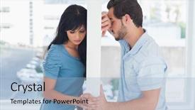  Presentation with holding hands - PPT layouts consisting of dividers - divided couple are separated background and a light blue colored foreground