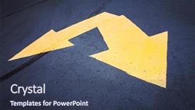  Presentation with pavement - Presentation enhanced with dividers - double arrow on pavement background and a tawny brown colored foreground