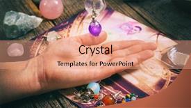  Presentation with palm - Beautiful PPT theme featuring divine - palm reading characterization and foretelling backdrop and a coral colored foreground