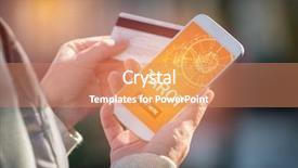  Presentation with divination - Colorful presentation theme enhanced with divine - smartphone with modern fortunetelling application backdrop and a coral colored foreground