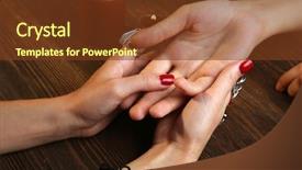  Presentation with fortune teller - Cool new theme with divine - witch - fortune teller reading backdrop and a tawny brown colored foreground