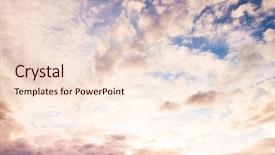  Presentation with spectacular - Colorful slides enhanced with divine blue spectacular cloudscape backdrop and a lemonade colored foreground