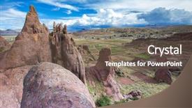  Presentation with rock - Colorful slide deck enhanced with divine forest - hayu marca the mysterious stargate backdrop and a tawny brown colored foreground