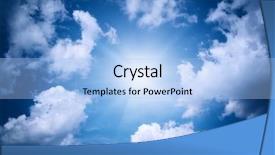  Presentation with deep blue - Audience pleasing presentation theme consisting of divine light - deep blue sky nature composition backdrop and a light blue colored foreground