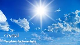  Presentation with divine - Cool new slide deck with divine scene eternal peace backdrop and a teal colored foreground