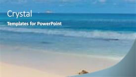  Presentation with divine - PPT theme consisting of divine seashore lagoon landscape background and a teal colored foreground