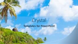  Presentation with divine - PPT layouts with divine shoreline lagoon seascape background and a light blue colored foreground
