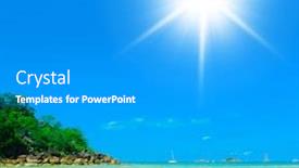  Presentation with divine - Amazing presentation theme having divine shoreline sunshine coast backdrop and a gray colored foreground