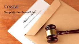  Presentation with divorce - PPT layouts consisting of divorce decree and envelope background and a coral colored foreground