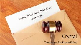  Presentation with divorce - Audience pleasing PPT theme consisting of divorce decree and envelope backdrop and a coral colored foreground