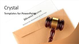  Presentation with divorce - Cool new PPT layouts with divorce decree and envelope backdrop and a white colored foreground