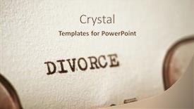  Presentation with divorce - Presentation featuring divorce-word-written background and a sky blue colored foreground