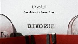  Presentation with divorce - PPT theme with divorce-word-written background and a white colored foreground