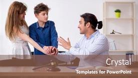  Presentation with divide - Colorful presentation theme enhanced with dividers - divorcing family trying to divide backdrop and a tawny brown colored foreground