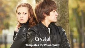  Presentation with communication problem in relationship marital - Audience pleasing presentation consisting of divorse - relationship trouble or problem depressed backdrop and a  colored foreground