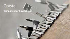  Presentation with diy - Colorful slide set enhanced with diy-cable-organizer-close-up backdrop and a gray colored foreground