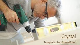  Presentation with diy - Audience pleasing slide set consisting of diy furniture using electric drill backdrop and a lemonade colored foreground