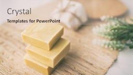  Presentation with diy - Presentation theme with diy-handmade-soap-natural-homemade background and a lemonade colored foreground