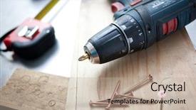  Presentation with diy - Amazing theme having diy tools concept backdrop and a mint green colored foreground