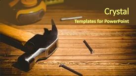  Presentation with diy - Beautiful slides featuring diy tools laid out on table shot in studio backdrop and a tawny brown colored foreground