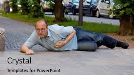  Presentation with heart attack - Slides having dizzy spell or a heart background and a light gray colored foreground