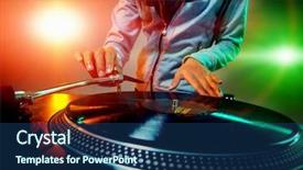  Presentation with vinyl - Theme featuring beautiful roof and a lot of great sky next to the great stupa in vientiane laos background and a ocean colored foreground