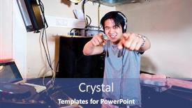  Presentation with camera - Slide deck featuring science - female doctor with a young background and a coral colored foreground