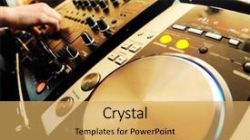  Presentation with sound - PPT theme enhanced with dj mixer background and a  colored foreground
