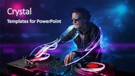  Presentation with festival music band hands playing - Theme featuring hard cheese as wheel and piece on grocery shop wooden shelf gruyere in herbs shell closeup background and a light gray colored foreground.