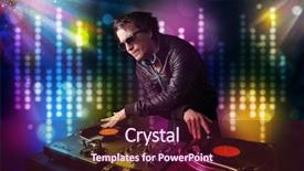  Presentation with disco - Colorful slide set enhanced with lake atitlan guatemala central america backdrop and a gray colored foreground