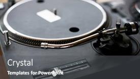  Presentation with tools - Beautiful presentation theme featuring dj tools backdrop and a dark gray colored foreground