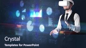  Presentation with water cooled package unit to air handling unit - Colorful PPT theme enhanced with handling 3d reports and chart backdrop and a ocean colored foreground