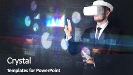  Presentation with fish waste handling - Cool new slide set with handling 3d reports and chart backdrop and a tawny brown colored foreground