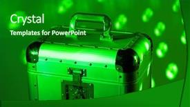  Presentation with disco - Presentation enhanced with dj's box at the disco background and a forest green colored foreground